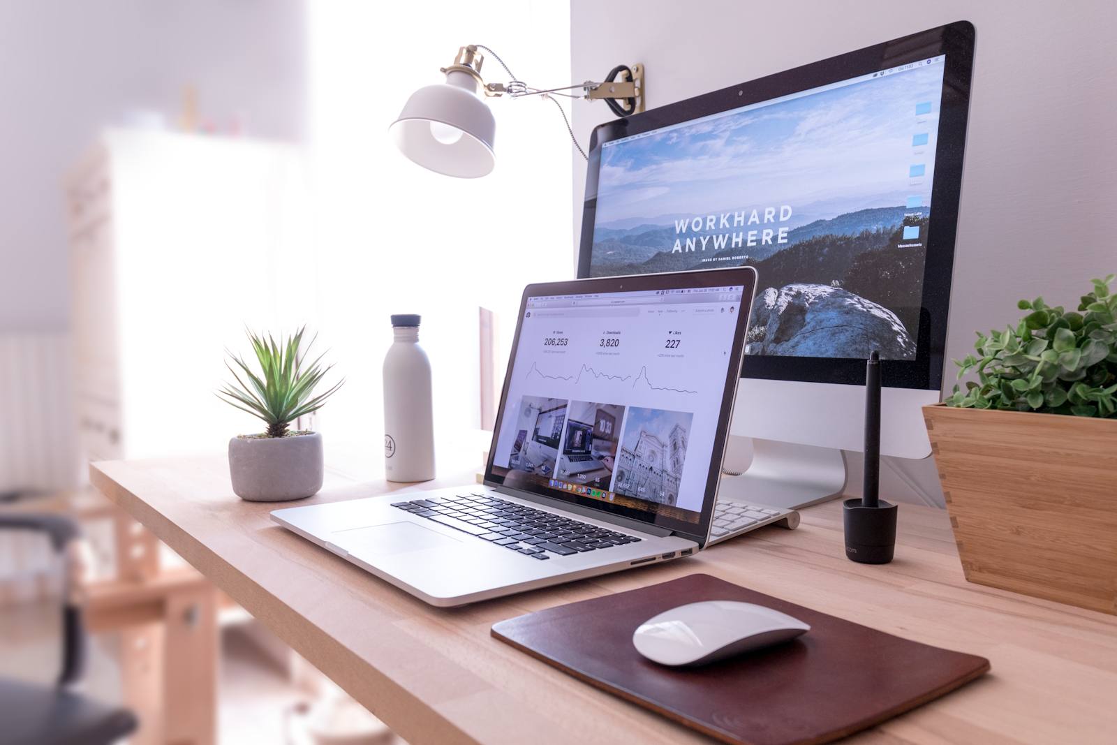 Creative workspace with design tools